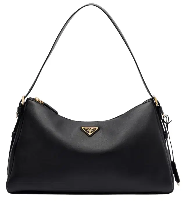 Prada Aimée Large leather shoulder bag
