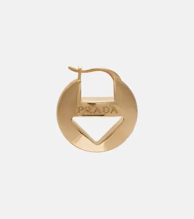 Prada Cutout logo earrings | Thumbnail 2 Prada Cutout logo earrings | Thumbnail 2