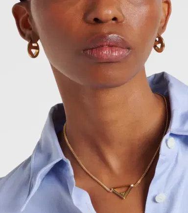 Prada Cutout logo earrings | Thumbnail 5 Prada Cutout logo earrings | Thumbnail 5