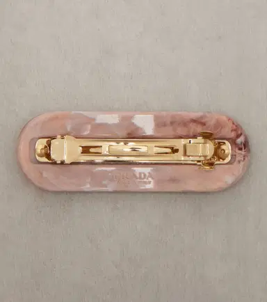 Prada Logo crystal-embellished barrette | Thumbnail 4