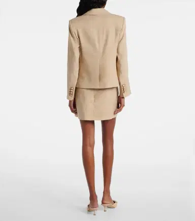 Veronica Beard Schuyler linen-blend blazer | Thumbnail 5 Veronica Beard Schuyler linen-blend blazer | Thumbnail 5
