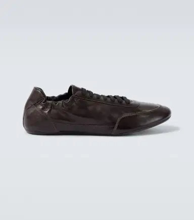 Prada Collapse leather sneakers | Thumbnail 4