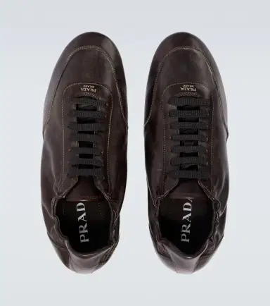 Prada Collapse leather sneakers | Thumbnail 5