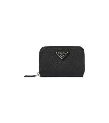 Prada Logo Saffiano leather coin purse | Thumbnail 1 Prada Logo Saffiano leather coin purse | Thumbnail 1