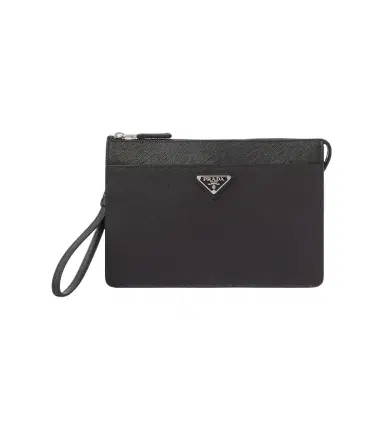 Prada Saffiano leather pouch | Thumbnail 1 Prada Saffiano leather pouch | Thumbnail 1