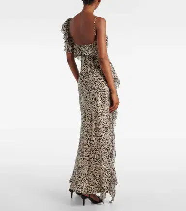 Rixo Ester silk crêpe de chine maxi dress | Thumbnail 3