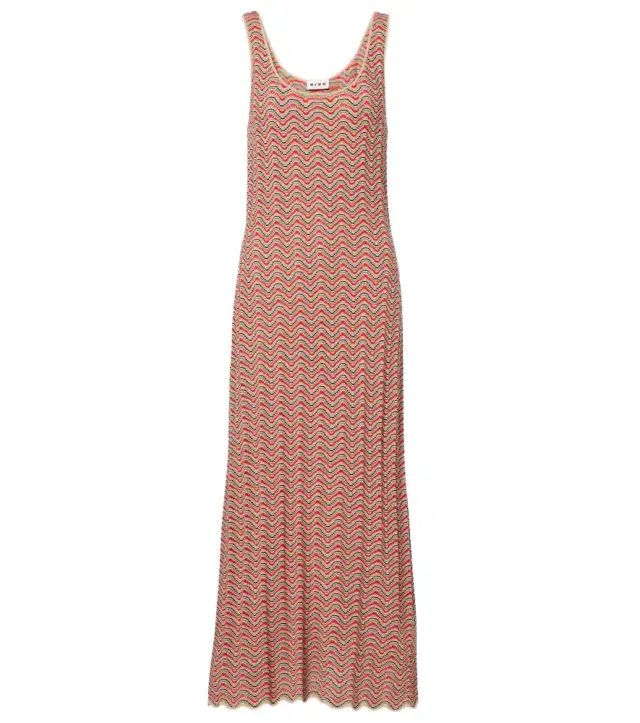 Rixo Bondi open-knit cotton maxi dress