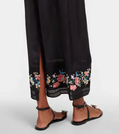 Rixo Carey floral satin maxi dress | Thumbnail 3