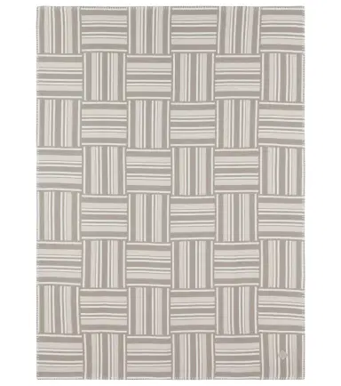 Loro Piana Intarsia striped wool and cashmere throw | Thumbnail 1