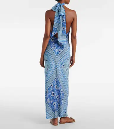 Rixo Maura printed satin maxi dress | Thumbnail 3