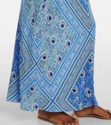 Rixo Maura printed satin maxi dress | Thumbnail 4