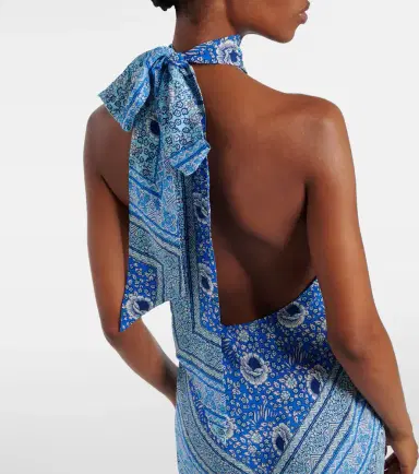 Rixo Maura printed satin maxi dress | Thumbnail 6