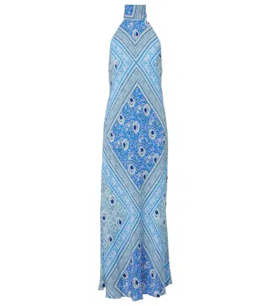 Rixo Maura printed satin maxi dress | Thumbnail 1