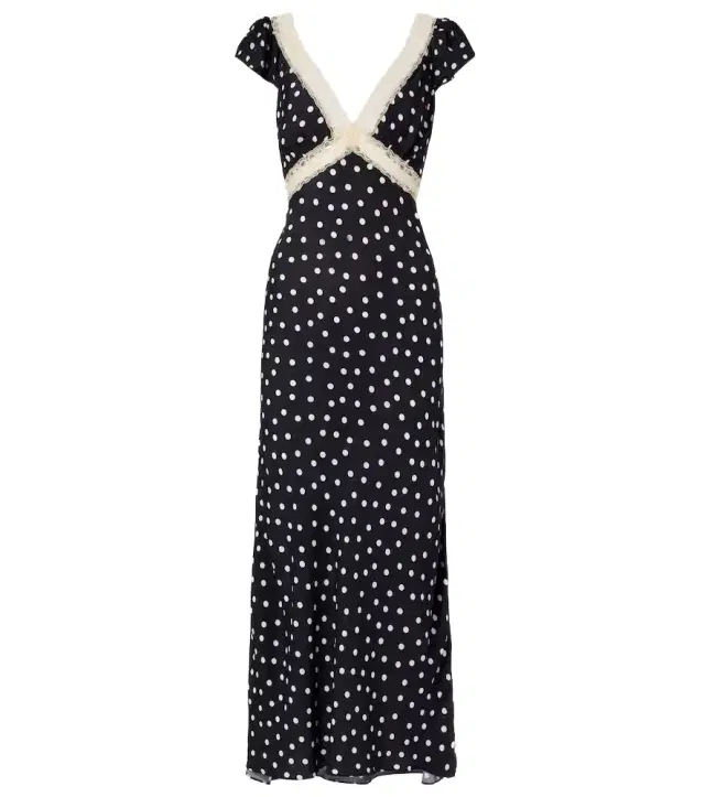 Iggy polka-dot maxi dress