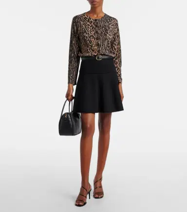 Rixo Peony leopard-print wool cardigan | Thumbnail 4