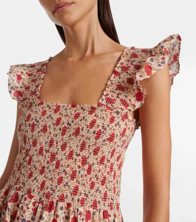 Rixo Kendall floral cotton voile midi dress | Thumbnail 2