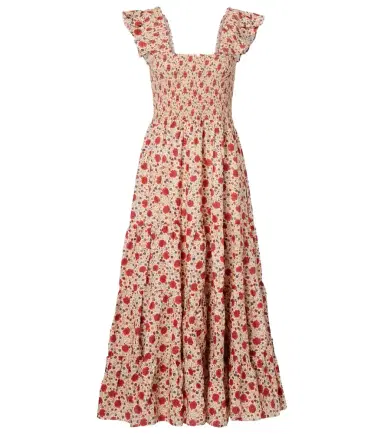 Rixo Kendall floral cotton voile midi dress | Thumbnail 1