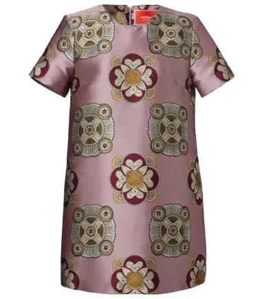 La DoubleJ Swing satin jacquard minidress | Thumbnail 1