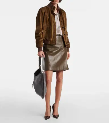 Tom Ford Tara Large suede crossbody bag | Thumbnail 4 Tom Ford Tara Large suede crossbody bag | Thumbnail 4
