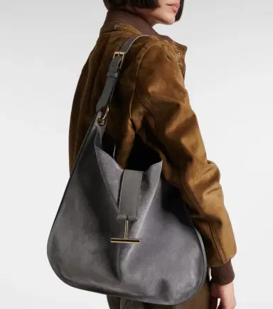 Tom Ford Tara Large suede crossbody bag | Thumbnail 6 Tom Ford Tara Large suede crossbody bag | Thumbnail 6