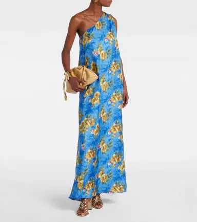 La DoubleJ Roy floral silk twill maxi dress | Thumbnail 2