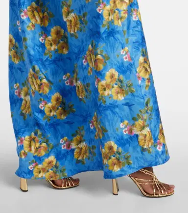 La DoubleJ Roy floral silk twill maxi dress | Thumbnail 4