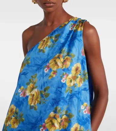 La DoubleJ Roy floral silk twill maxi dress | Thumbnail 5