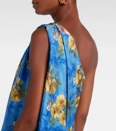 La DoubleJ Roy floral silk twill maxi dress | Thumbnail 6