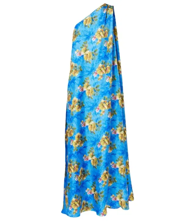 La DoubleJ Roy floral silk twill maxi dress