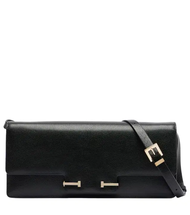 Tom Ford Double T leather shoulder bag