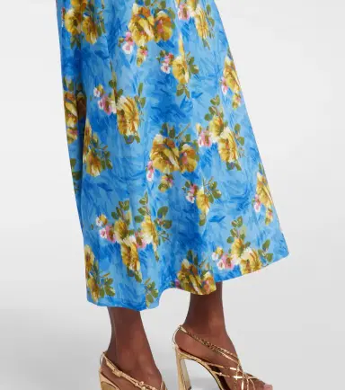 La DoubleJ Swing floral midi dress | Thumbnail 3
