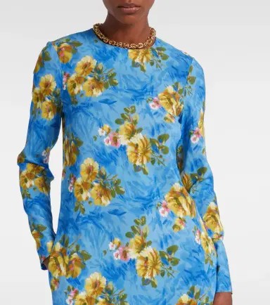 La DoubleJ Swing floral midi dress | Thumbnail 5