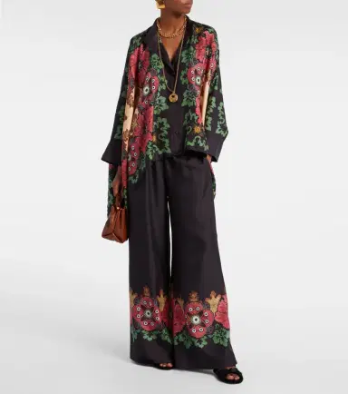 La DoubleJ Foulard printed silk twill shirt | Thumbnail 4