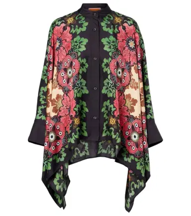 La DoubleJ Foulard printed silk twill shirt | Thumbnail 1