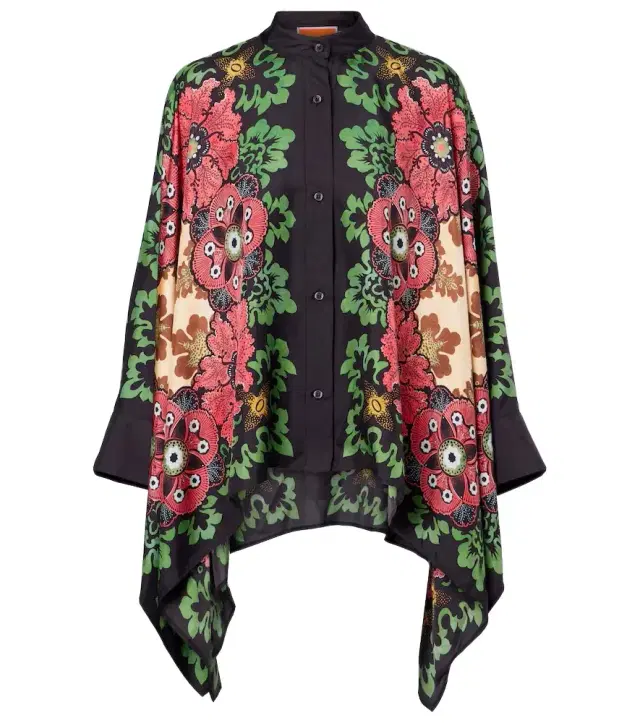 La DoubleJ Foulard printed silk twill shirt