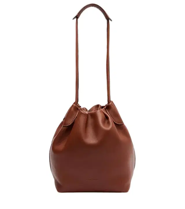 Loro Piana Bale Softy Small leather bucket bag