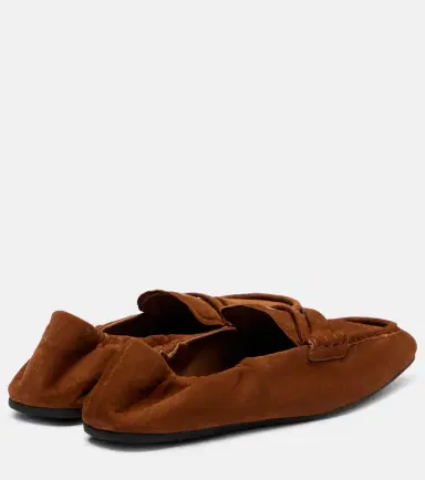Miu Miu Ruches logo suede loafers | Thumbnail 2