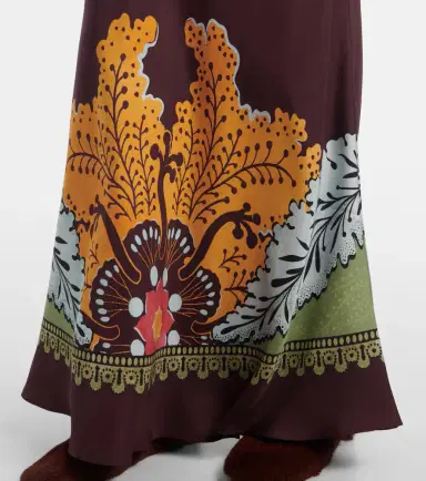 La DoubleJ Sleek Placée silk maxi skirt | Thumbnail 3