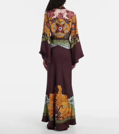La DoubleJ Sleek Placée silk maxi skirt | Thumbnail 5