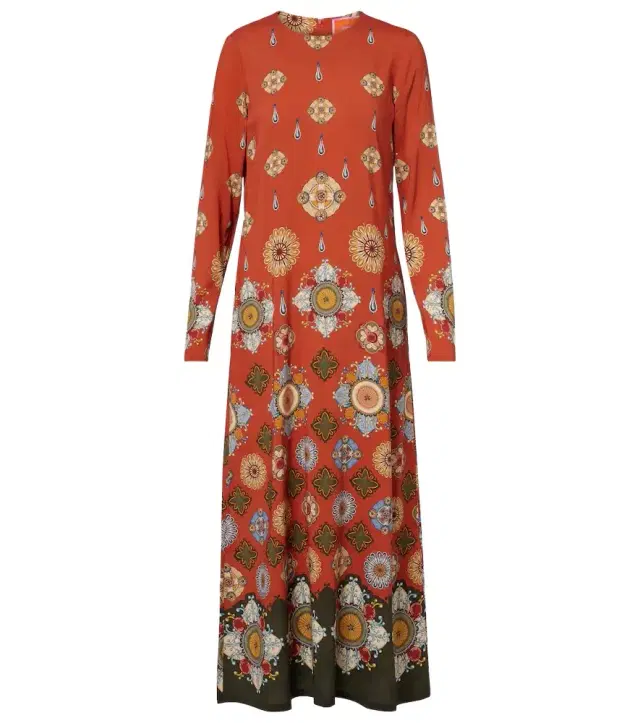 La DoubleJ Swing printed jersey maxi dress