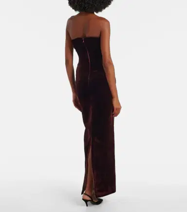 The New Arrivals Ilkyaz Ozel Noélie embellished velvet gown | Thumbnail 2 The New Arrivals Ilkyaz Ozel Noélie embellished velvet gown | Thumbnail 2