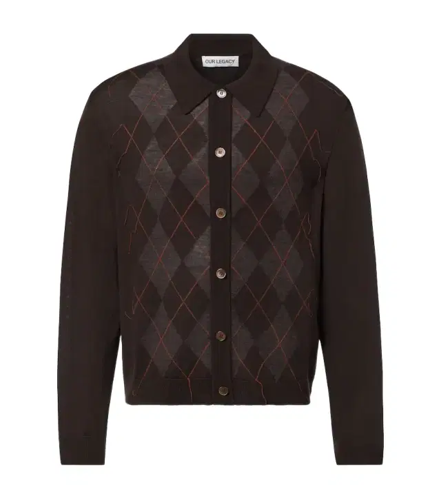 Our Legacy Evening argyle wool cardigan