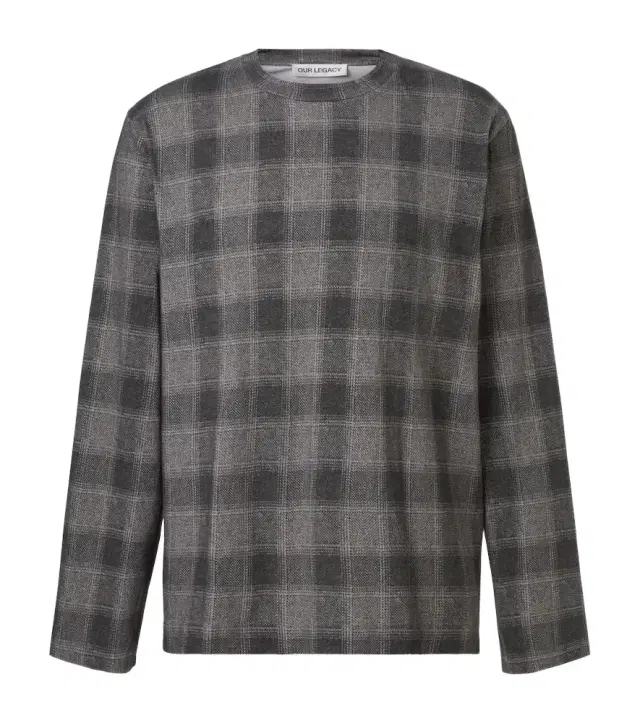 Our Legacy Box checked cotton jersey T-shirt