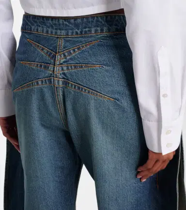 Alaia Alaïa Mid-rise barrel-leg jeans | Thumbnail 3