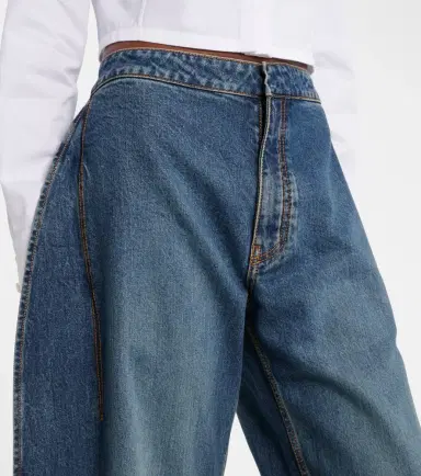 Alaïa Alaïa Mid-rise barrel-leg jeans | Thumbnail 5 Alaïa Alaïa Mid-rise barrel-leg jeans | Thumbnail 5