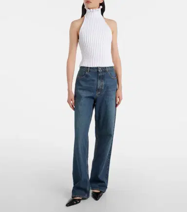 Alaïa Alaïa Low-rise straight jeans | Thumbnail 5