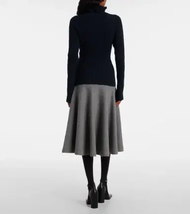 Alaïa Alaïa Wool and silk-blend turtleneck sweater | Thumbnail 5 Alaïa Alaïa Wool and silk-blend turtleneck sweater | Thumbnail 5