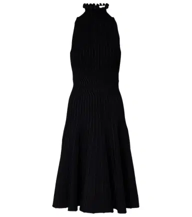 Alaïa Alaïa Ribbed-knit turtleneck midi dress | Thumbnail 1 Alaïa Alaïa Ribbed-knit turtleneck midi dress | Thumbnail 1
