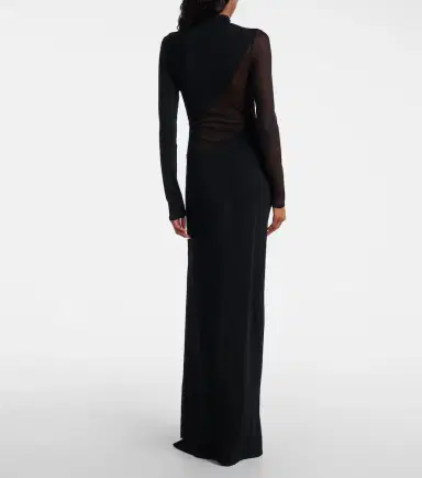 Alaia Alaïa Knitted sheer gown | Thumbnail 6 Alaia Alaïa Knitted sheer gown | Thumbnail 6