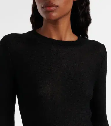 Alaïa Alaïa Ruffled mohair-blend midi dress | Thumbnail 3